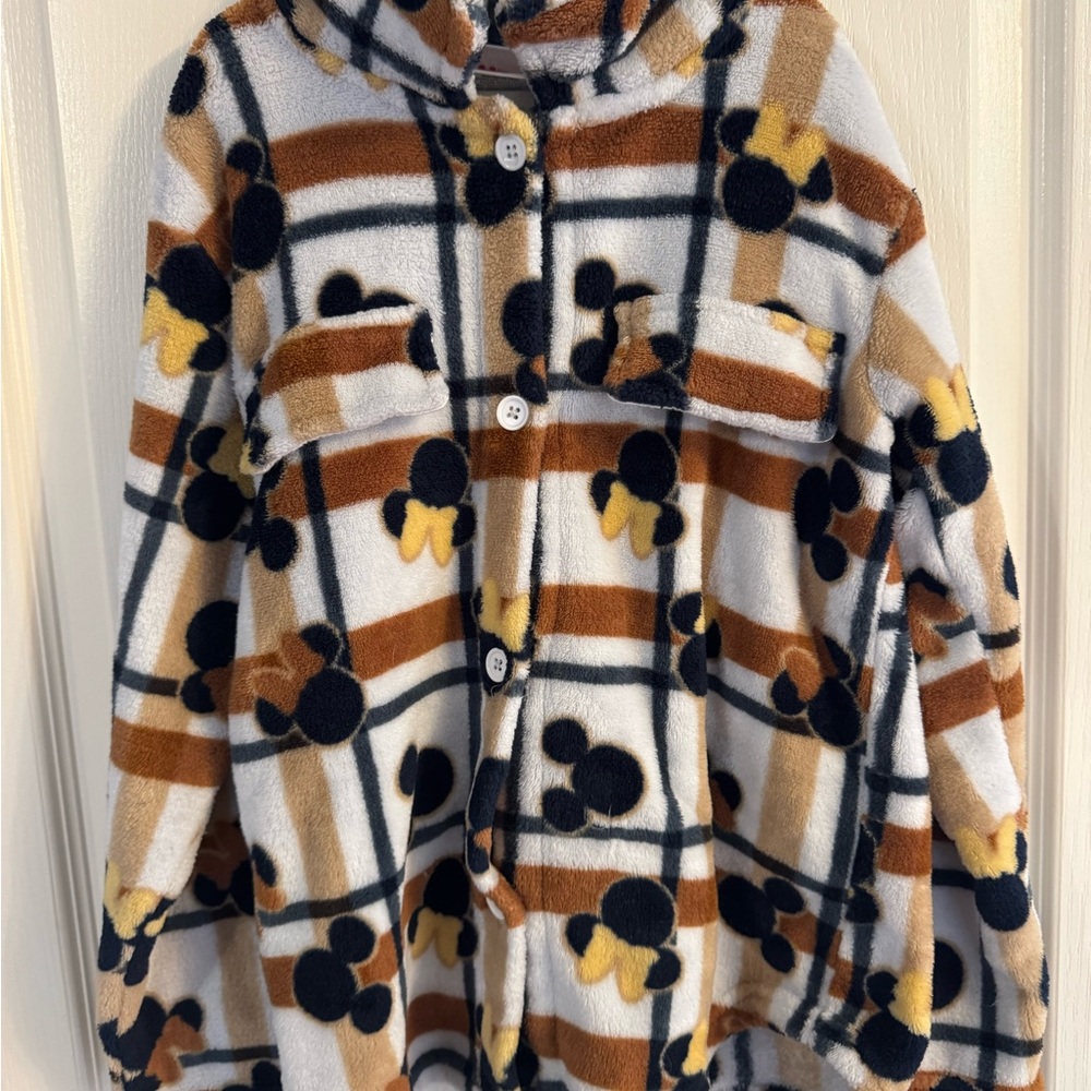 Girls Minnie and Mickey Mouse fleece size M 7-8